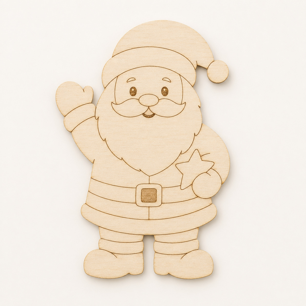 Wooden Santa Claus Cutout