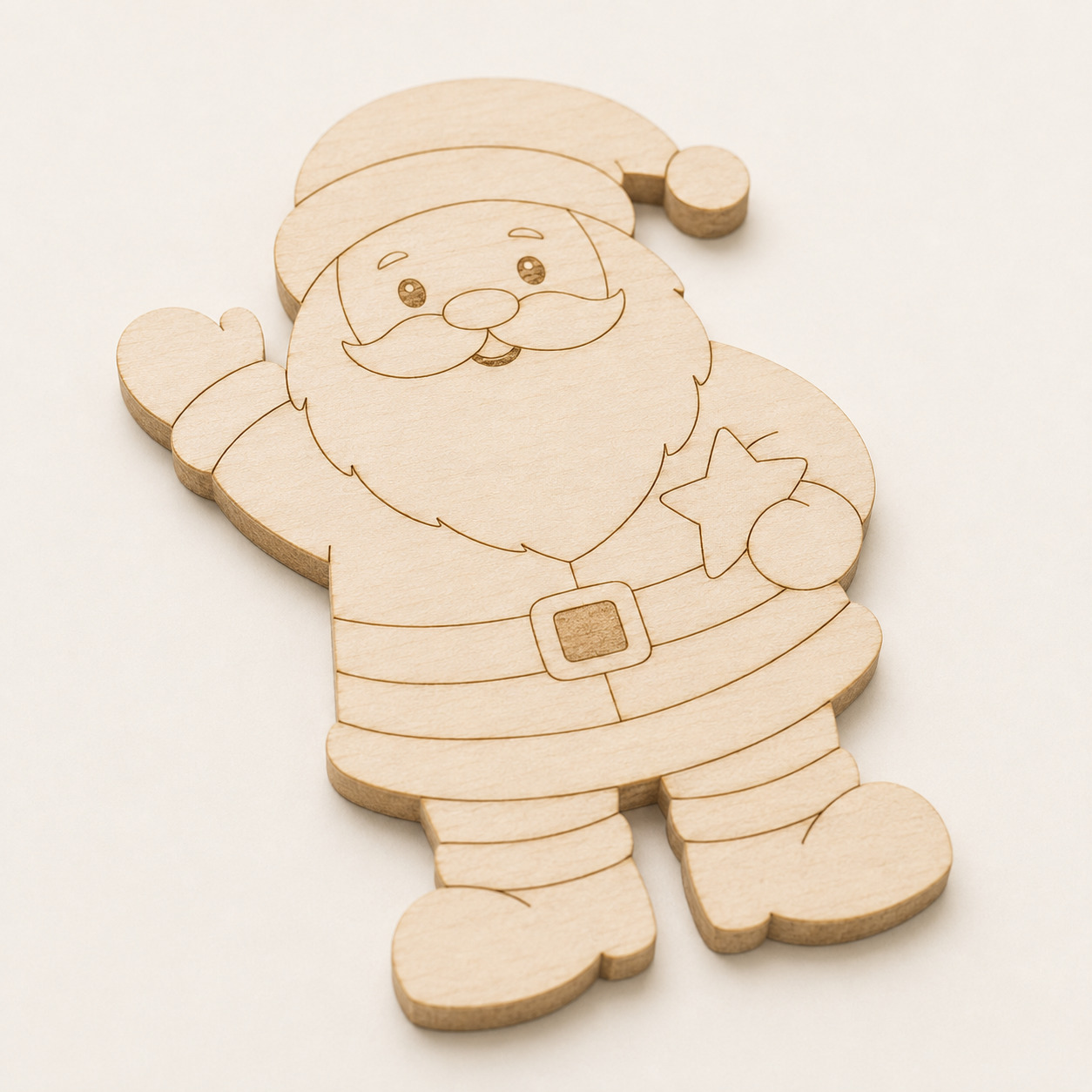 Wooden Santa Claus Cutout - Image 4