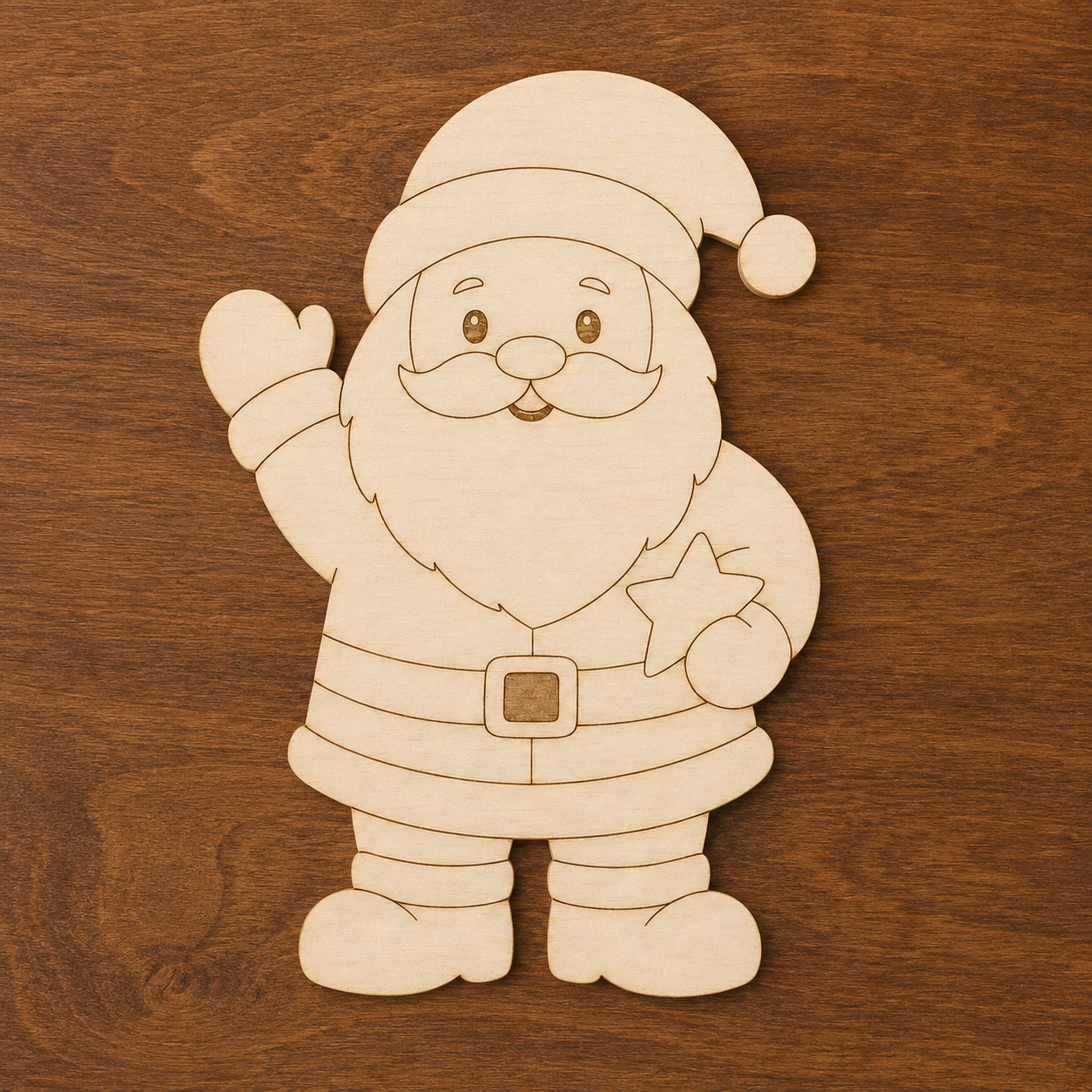 Wooden Santa Claus Cutout - Image 6