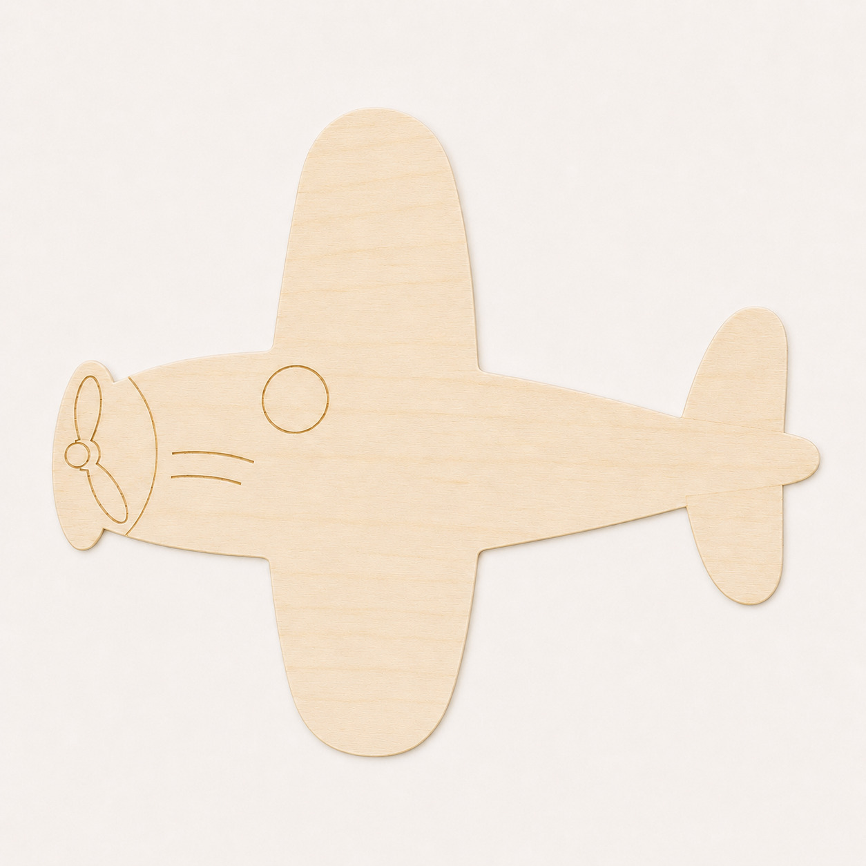 Wooden Airplane Cutout