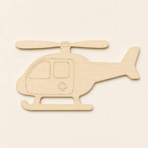 Wooden Helicopter Cutout