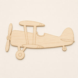 Wooden Biplane Cutout