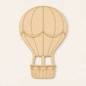 Wooden Hot Air Balloon Cutout