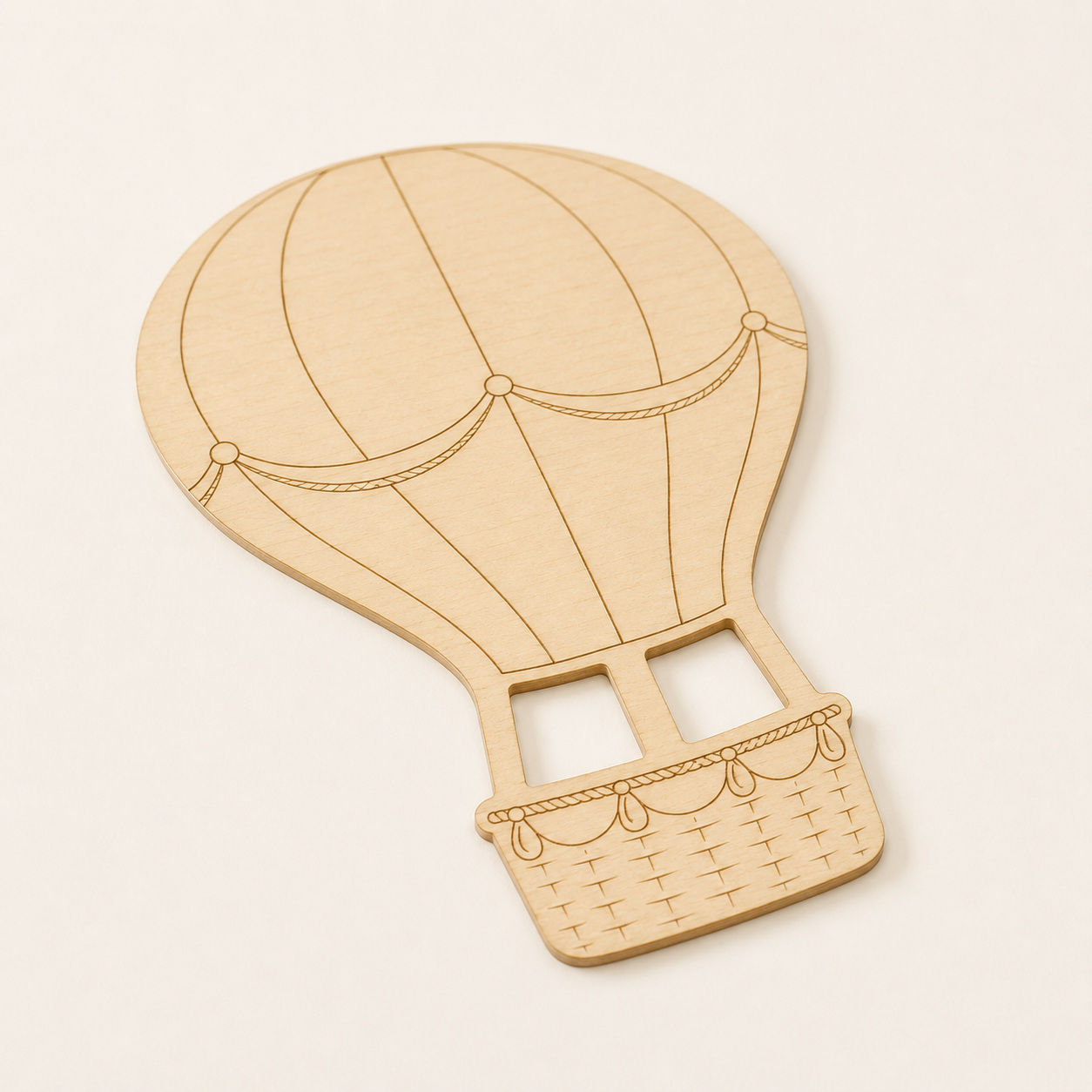 Wooden Hot Air Balloon Cutout - Image 4