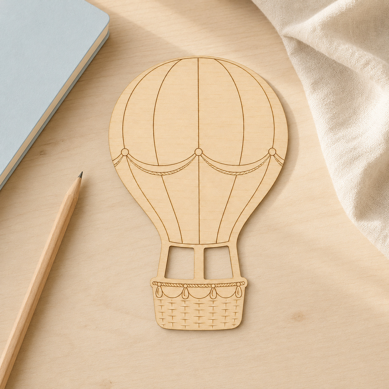 Wooden Hot Air Balloon Cutout - Image 7