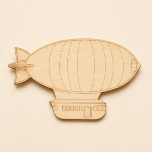 Wooden Zeppelin Cutout