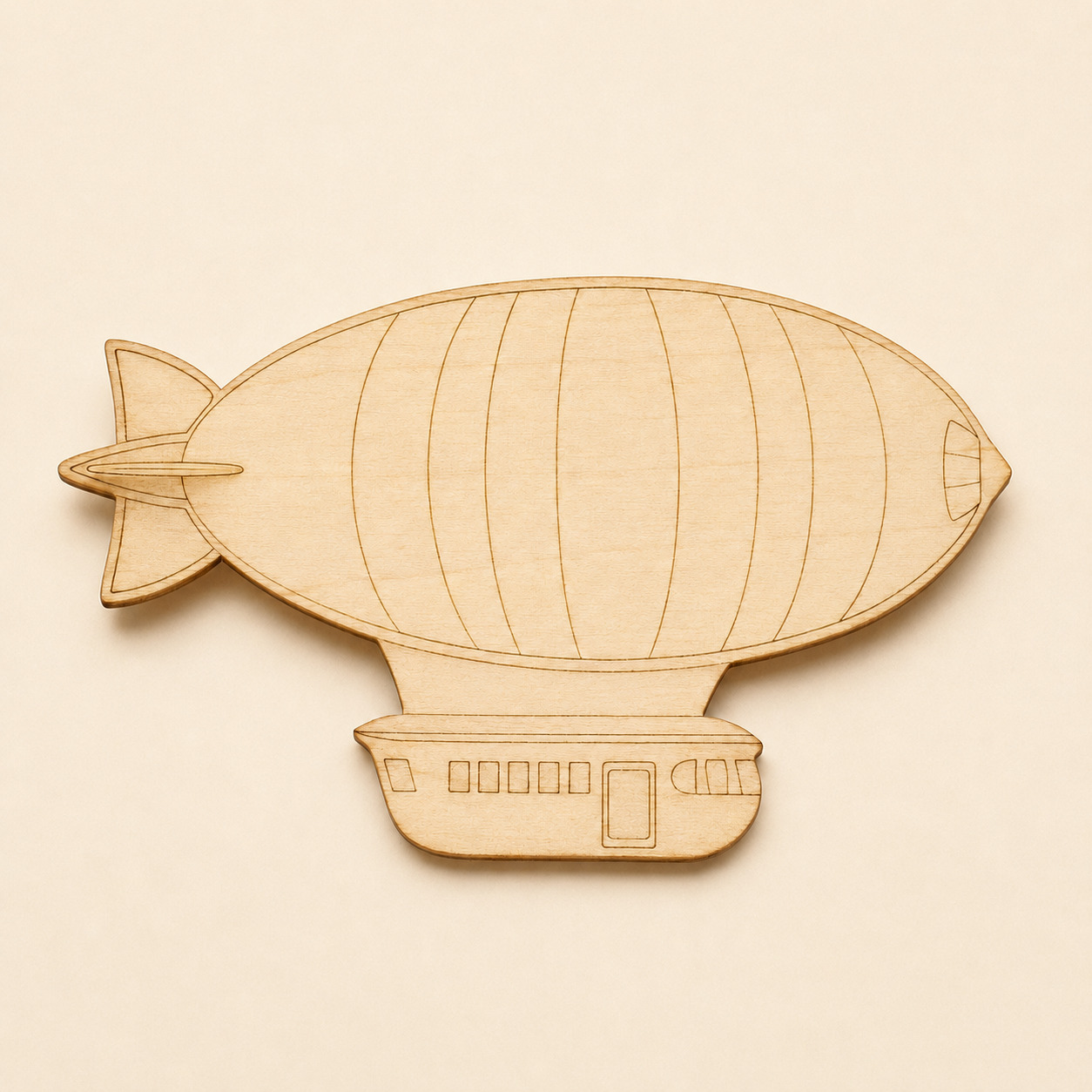 Wooden Zeppelin Cutout